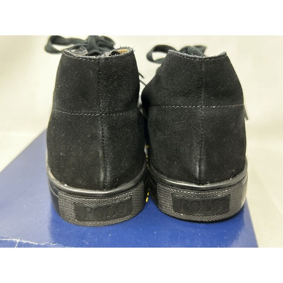 Polo Ralph Lauren Chukka‎ Ankle Boots Mens 11 D Black Suede Joplin - Picture 3 of 6